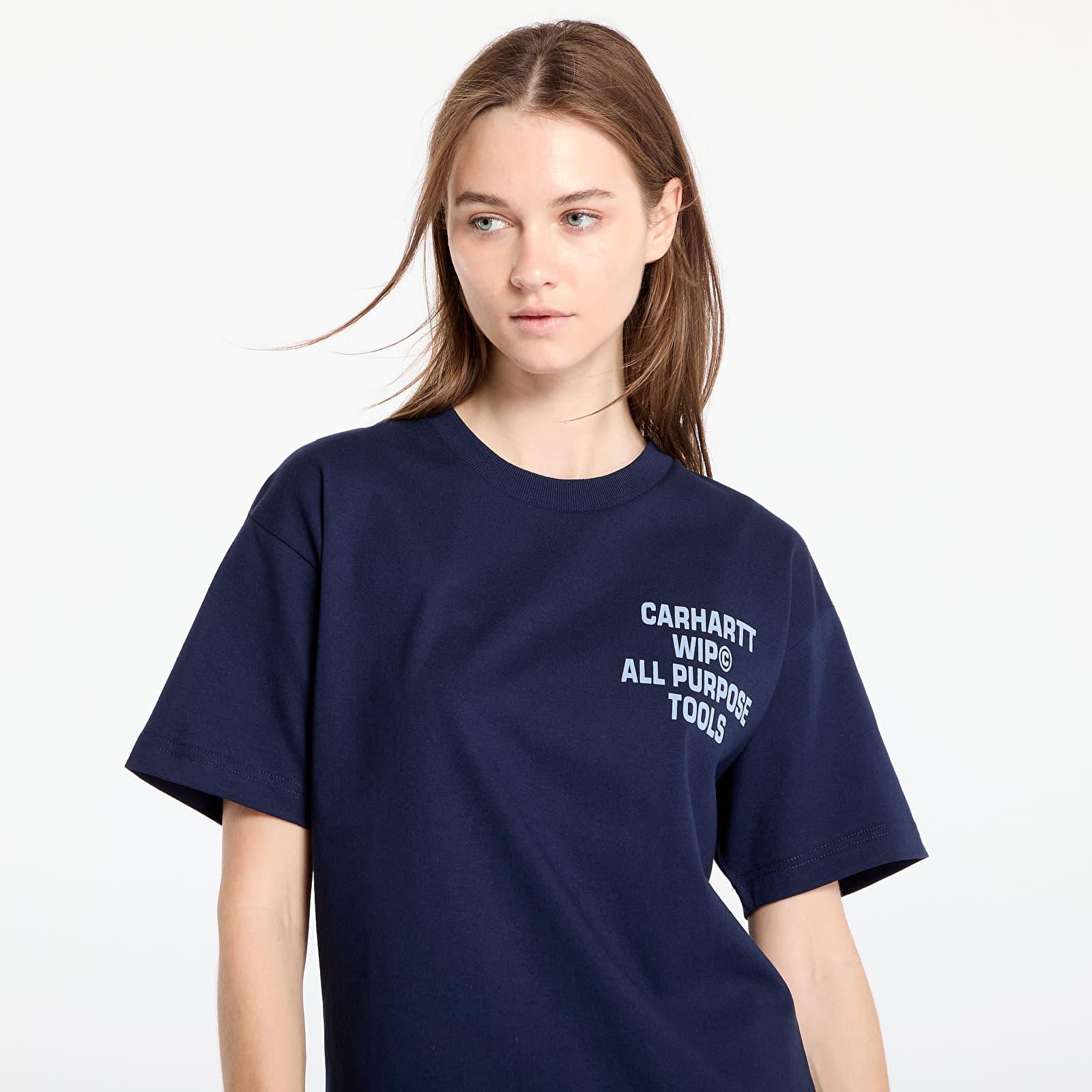 T-paidat Carhartt WIP S/S Cross Screw T-Shirt UNISEX Air Force Blue