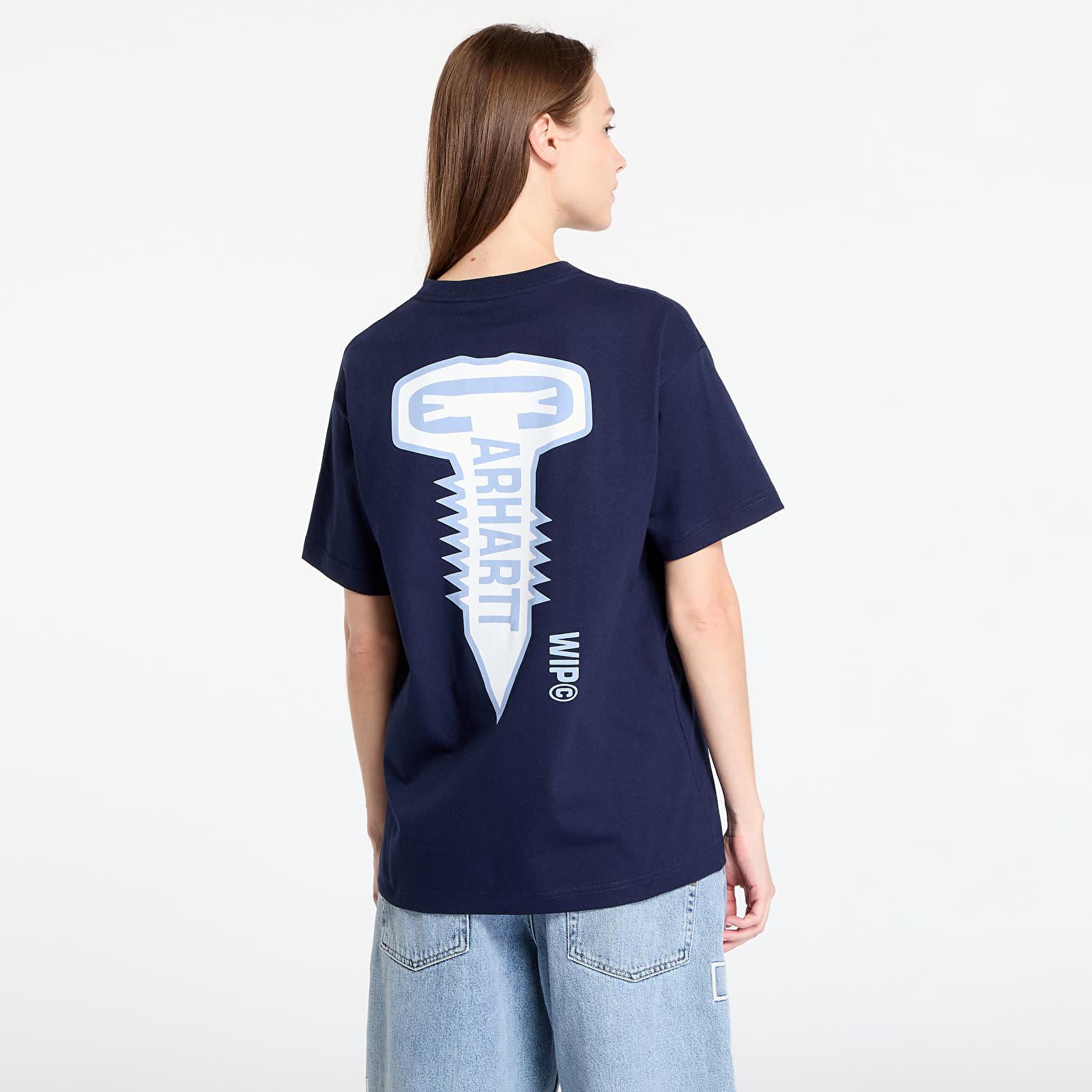 T-paidat Carhartt WIP S/S Cross Screw T-Shirt UNISEX Air Force Blue