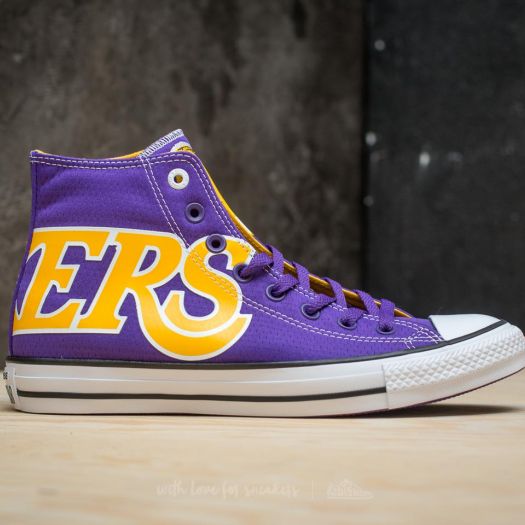 Purple and gold shop converse