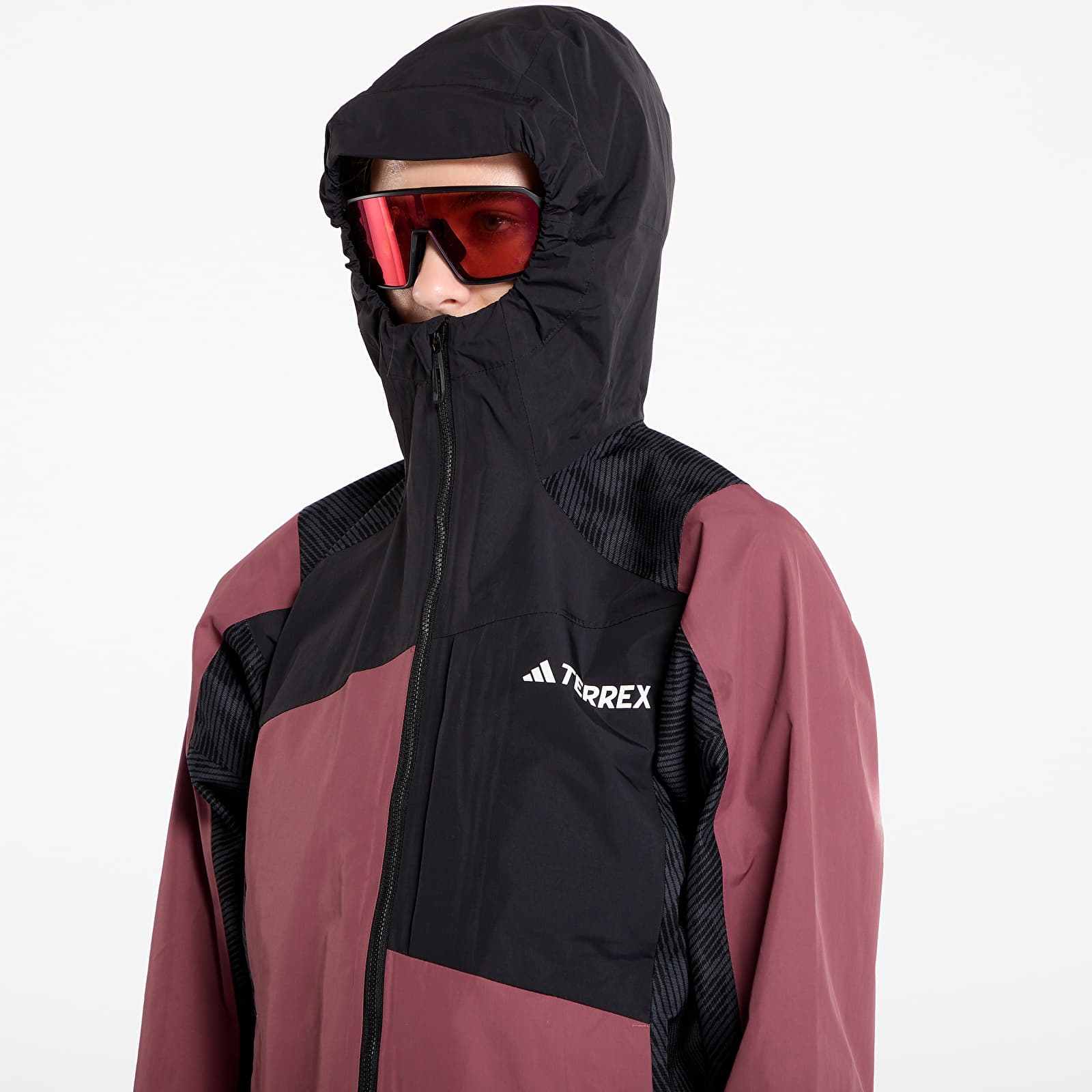 Joped adidas Terrex Xperior Hybrid RAIN.RDY Jacket Quiet Crimson/ Black