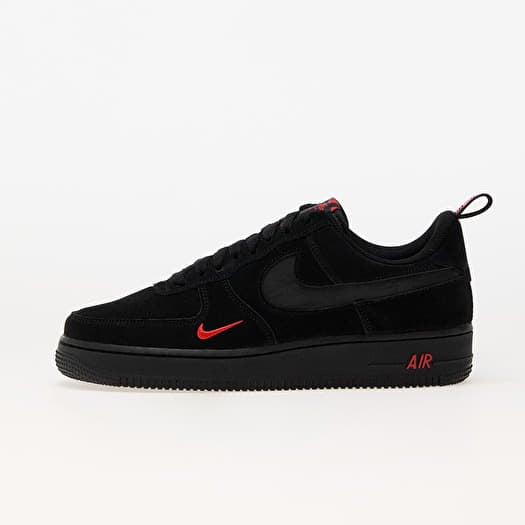 Air force 1 low czarne zamszowe online