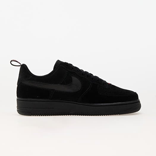 Nike Air Force 1 07 LV8 Black Black Lt Crimson Footshop