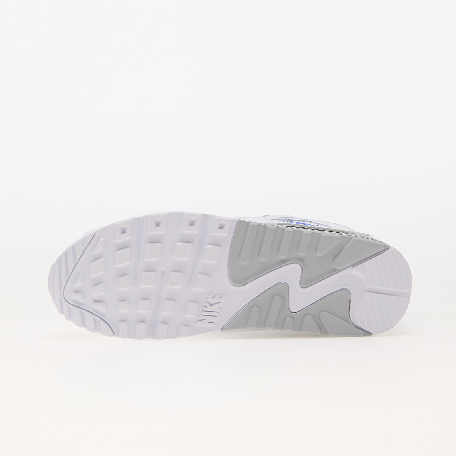 Männer Nike Air Max 90 White/ Lt Smoke Grey-Racer Blue