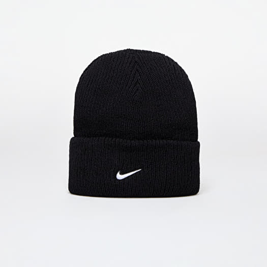 Mutzen Nike Tall Cuff Swoosh Beanie Black White Footshop