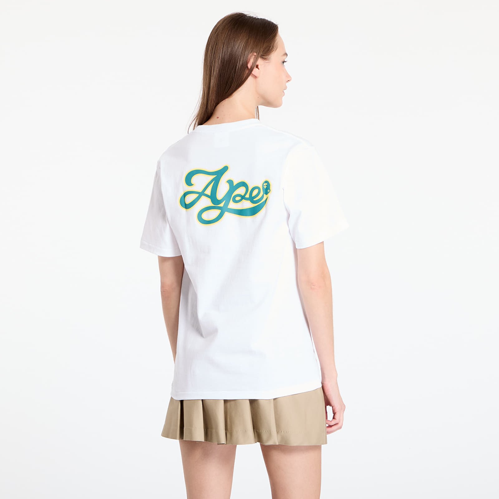 Tričká A BATHING APE Varsity Baseball Logo Tee White