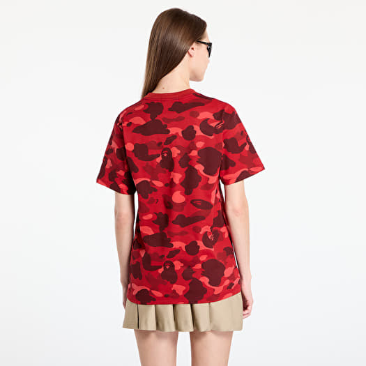 T-shirts A BATHING APE Color Camo College Tee Red (001CSK301002M
