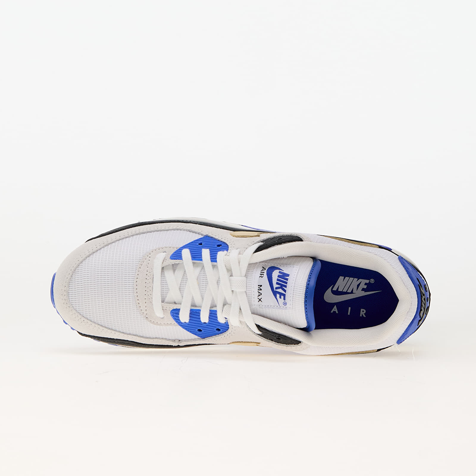 Men's shoes Nike Air Max 90 Premium White/ Khaki-Racer Blue-Black