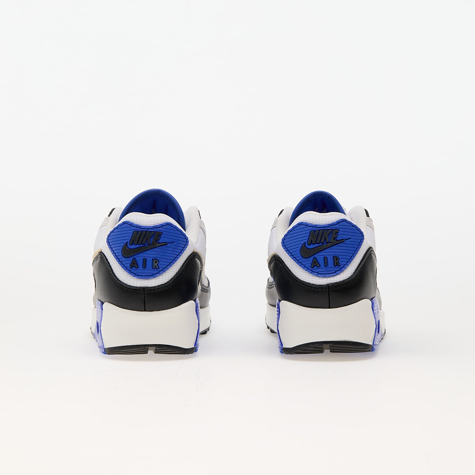 Herren Sneaker und Schuhe Nike Air Max 90 Premium White Khaki Racer Blue Black Footshop
