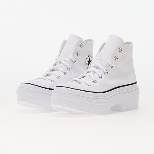 Converse platform hi white clearance