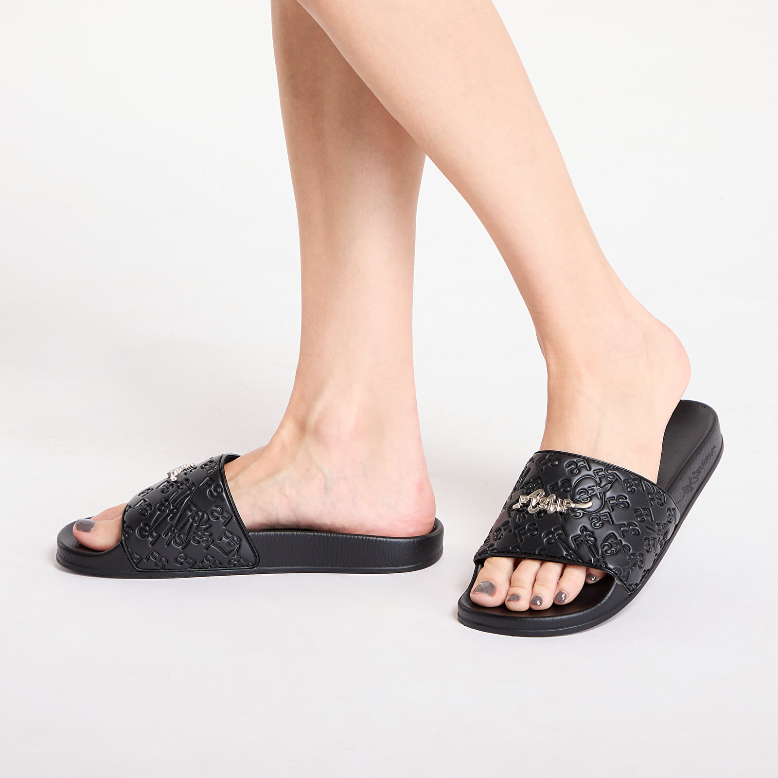 Men's shoes FTSHP Monogram Slides Black