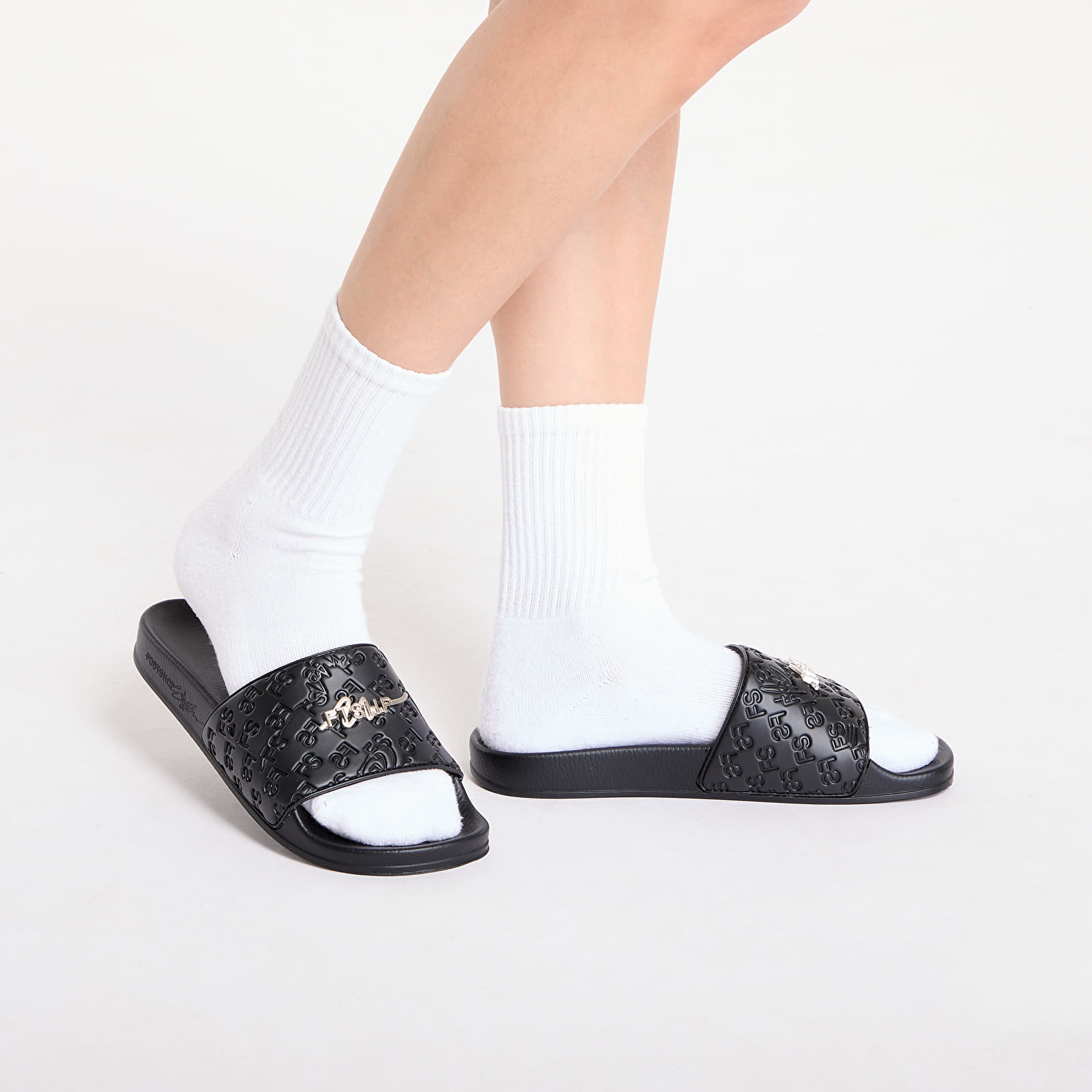 Men's shoes FTSHP Monogram Slides Black