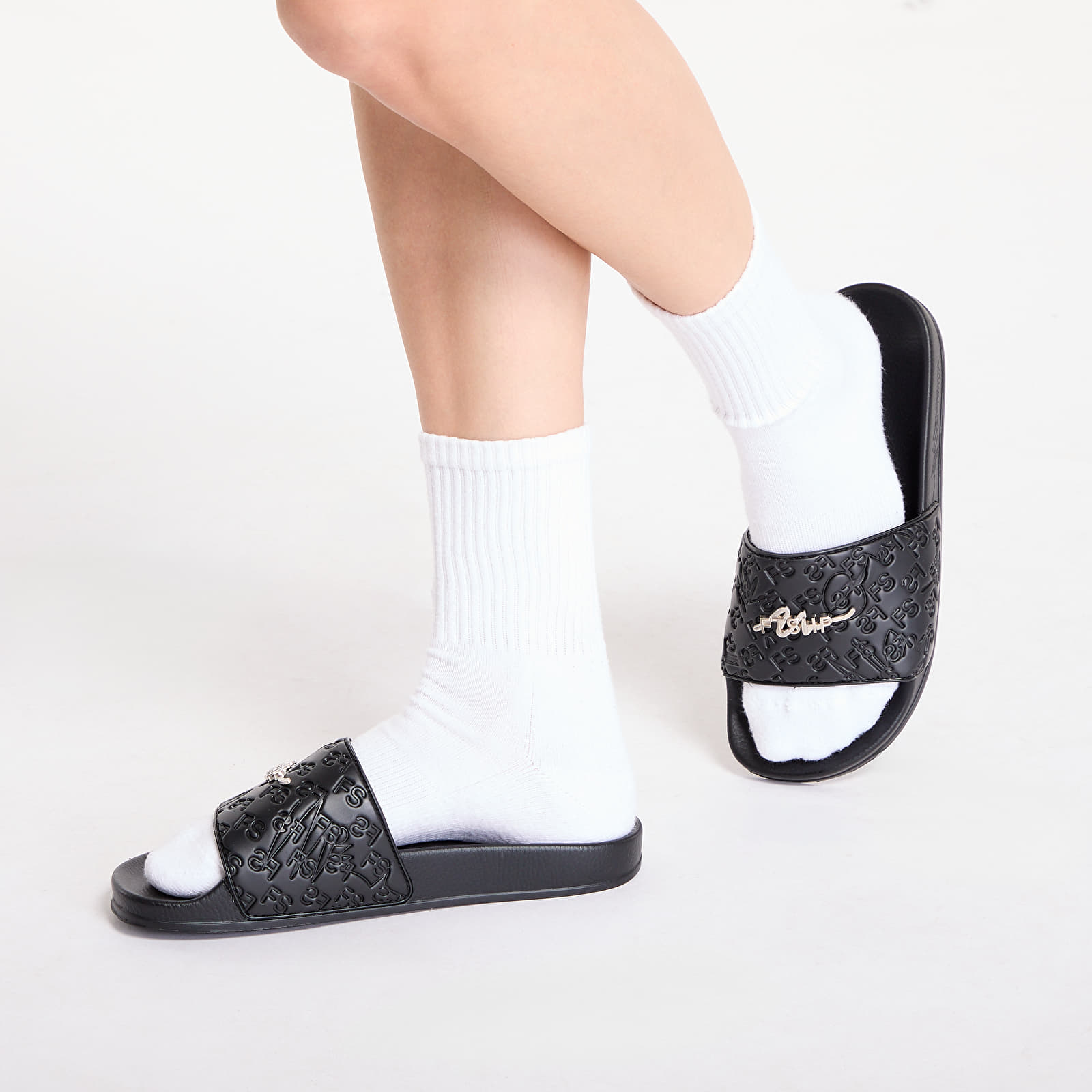 Men's shoes FTSHP Monogram Slides Black