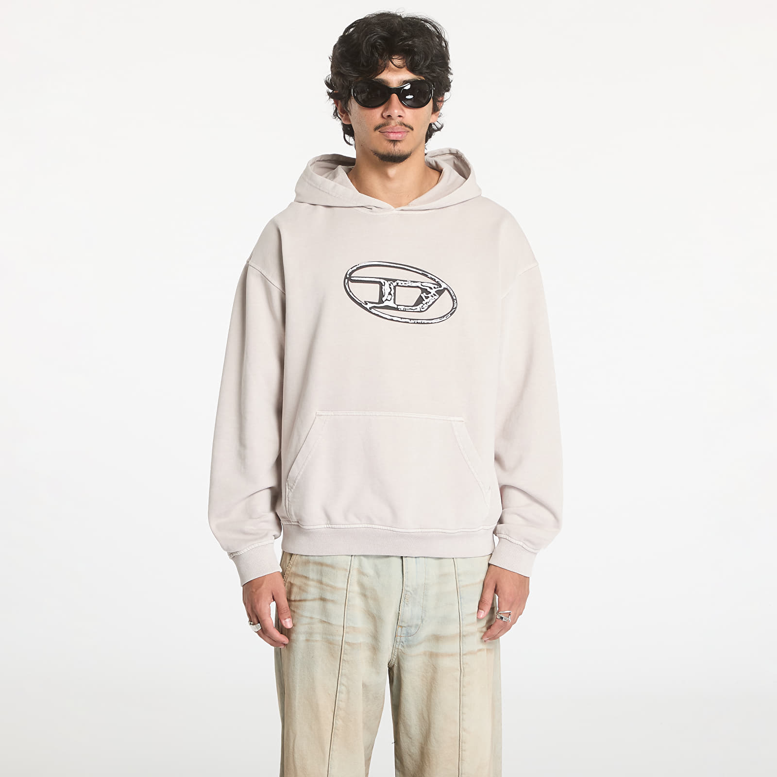 Mikiny Diesel S-Boxt-Hood-Q7 Sweat-Shirt Grey