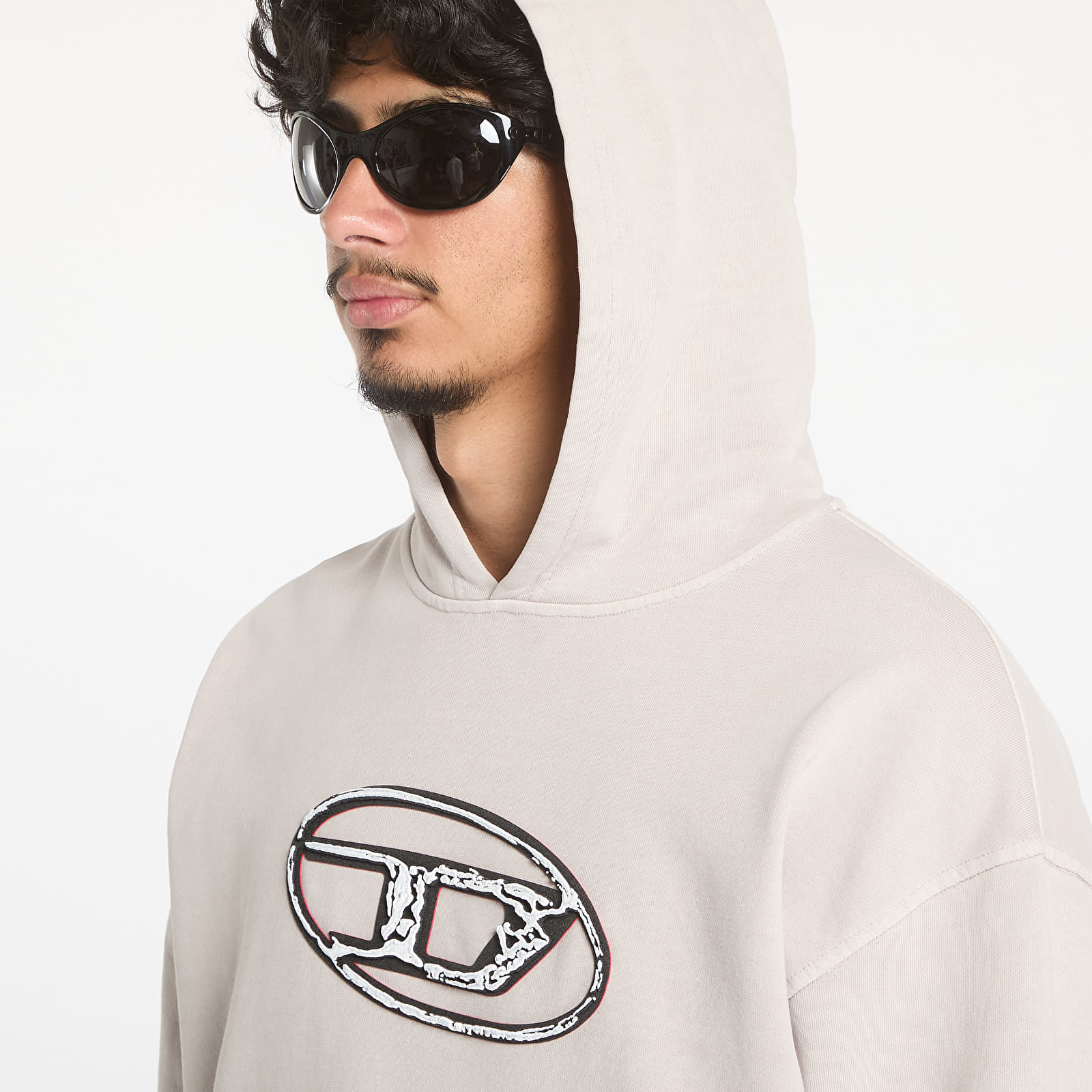 Mikiny Diesel S-Boxt-Hood-Q7 Sweat-Shirt Grey
