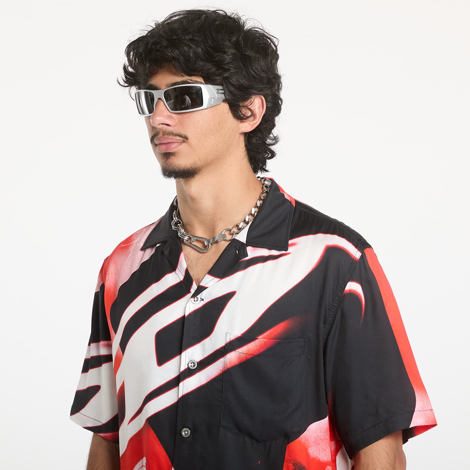 Férfi ingek Diesel Bmowt-Adrian Shirt Black