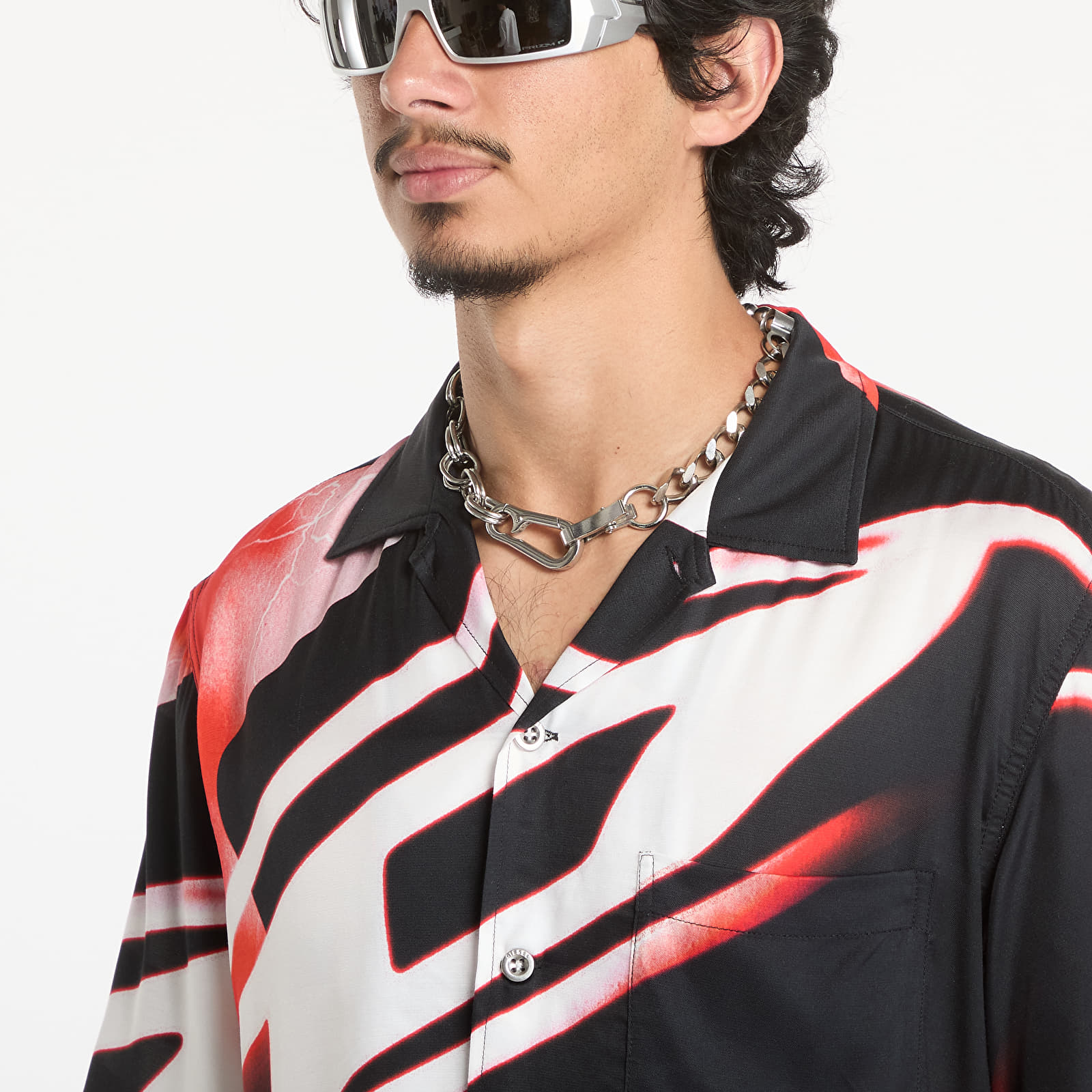 Férfi ingek Diesel Bmowt-Adrian Shirt Black