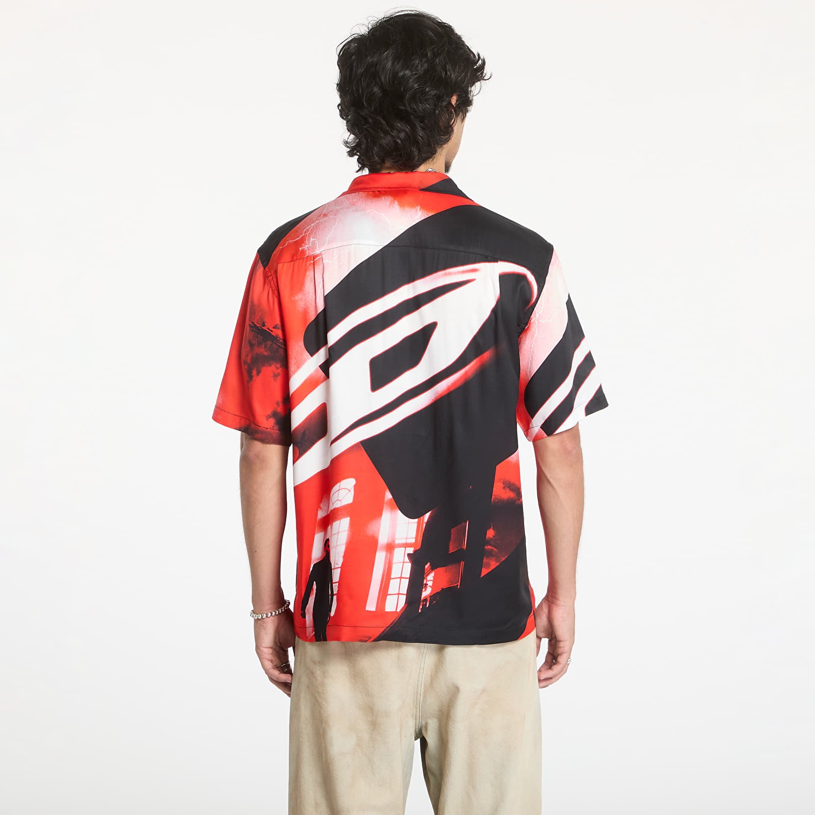 Férfi ingek Diesel Bmowt-Adrian Shirt Black