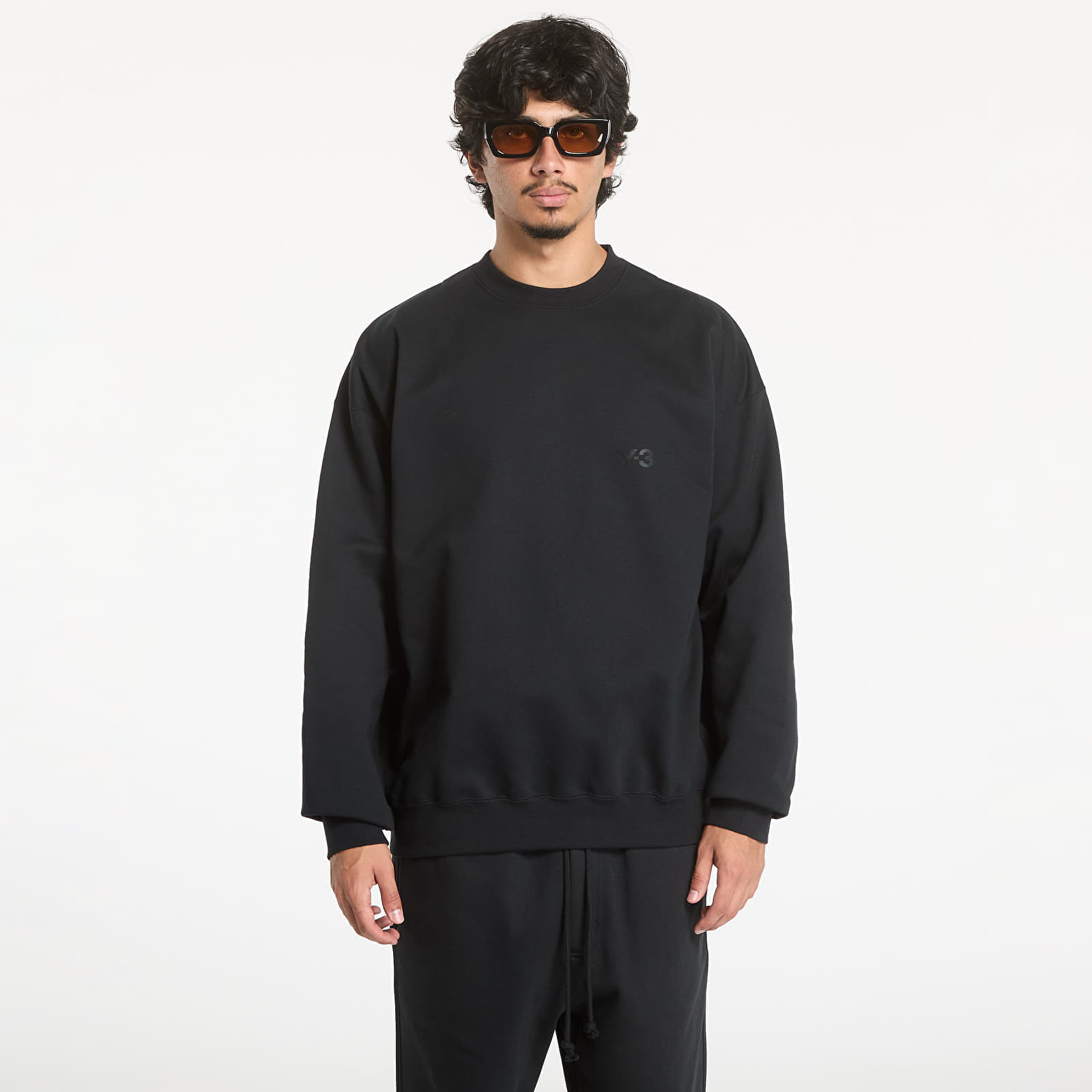 Sweatshirt Y-3 Brushed Terry Crew Sweatshirt UNISEX Black XL