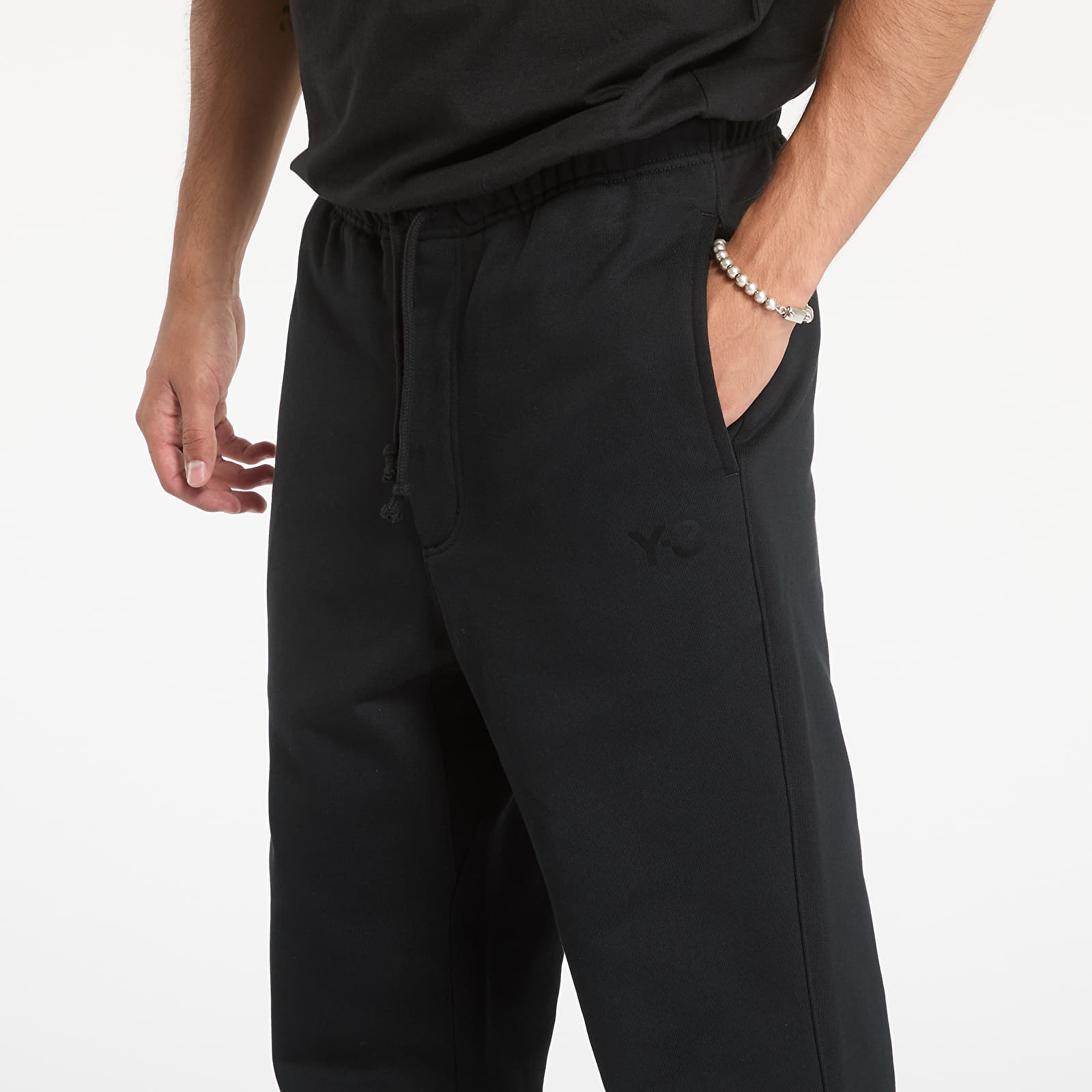 Spodnie dresowe Y-3 Brushed Terry Cuffed Pant Black