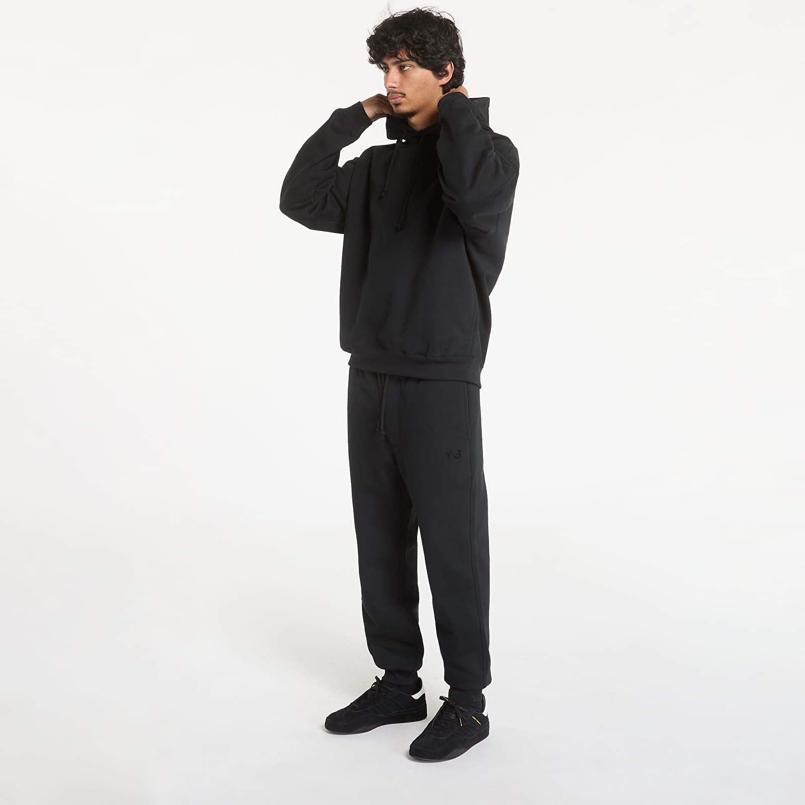 Kapucnis pulóverek és pulcsik Y-3 Brushed Terry Hoodie UNISEX Black