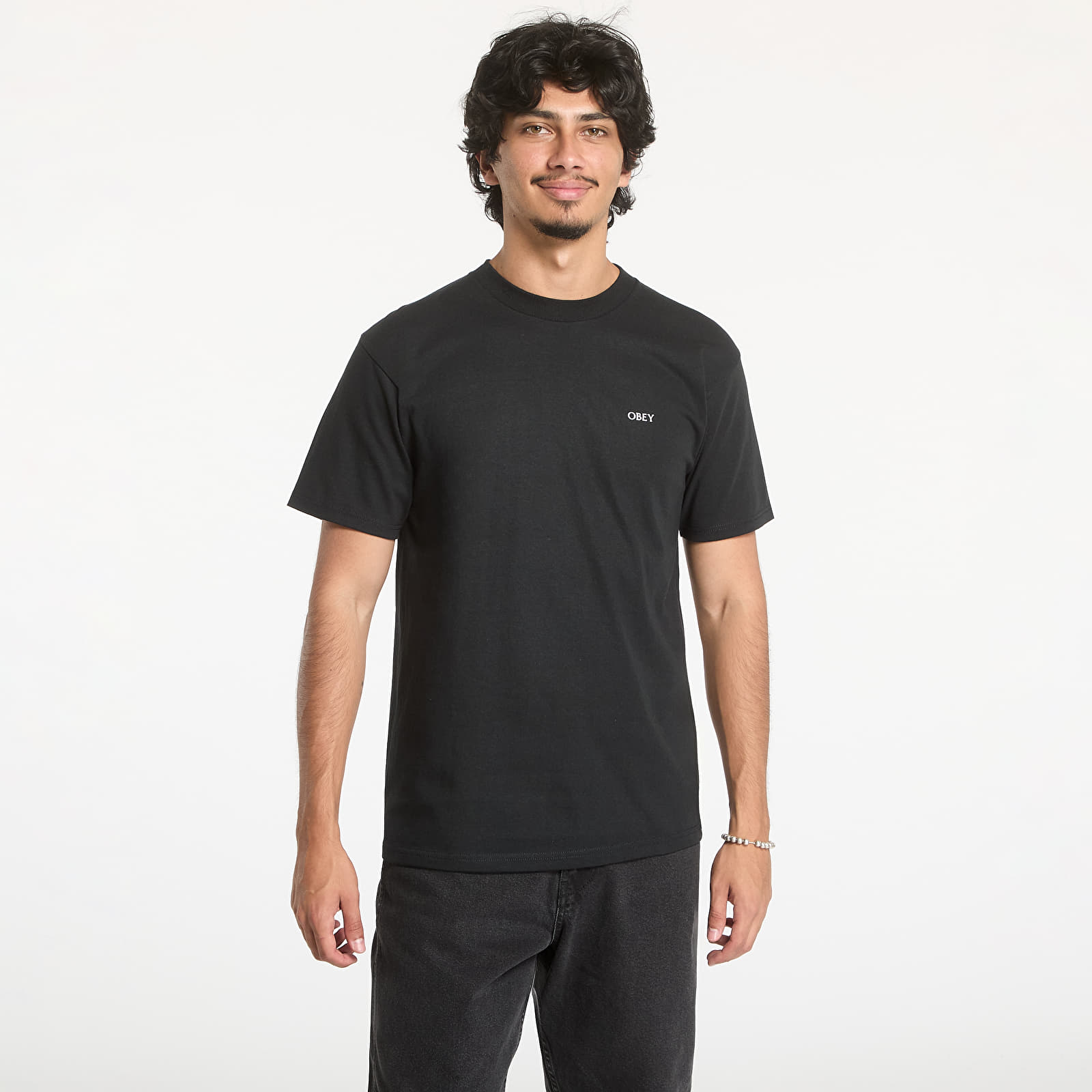 Men's T-shirts OBEY Geometric Power Canvas Black