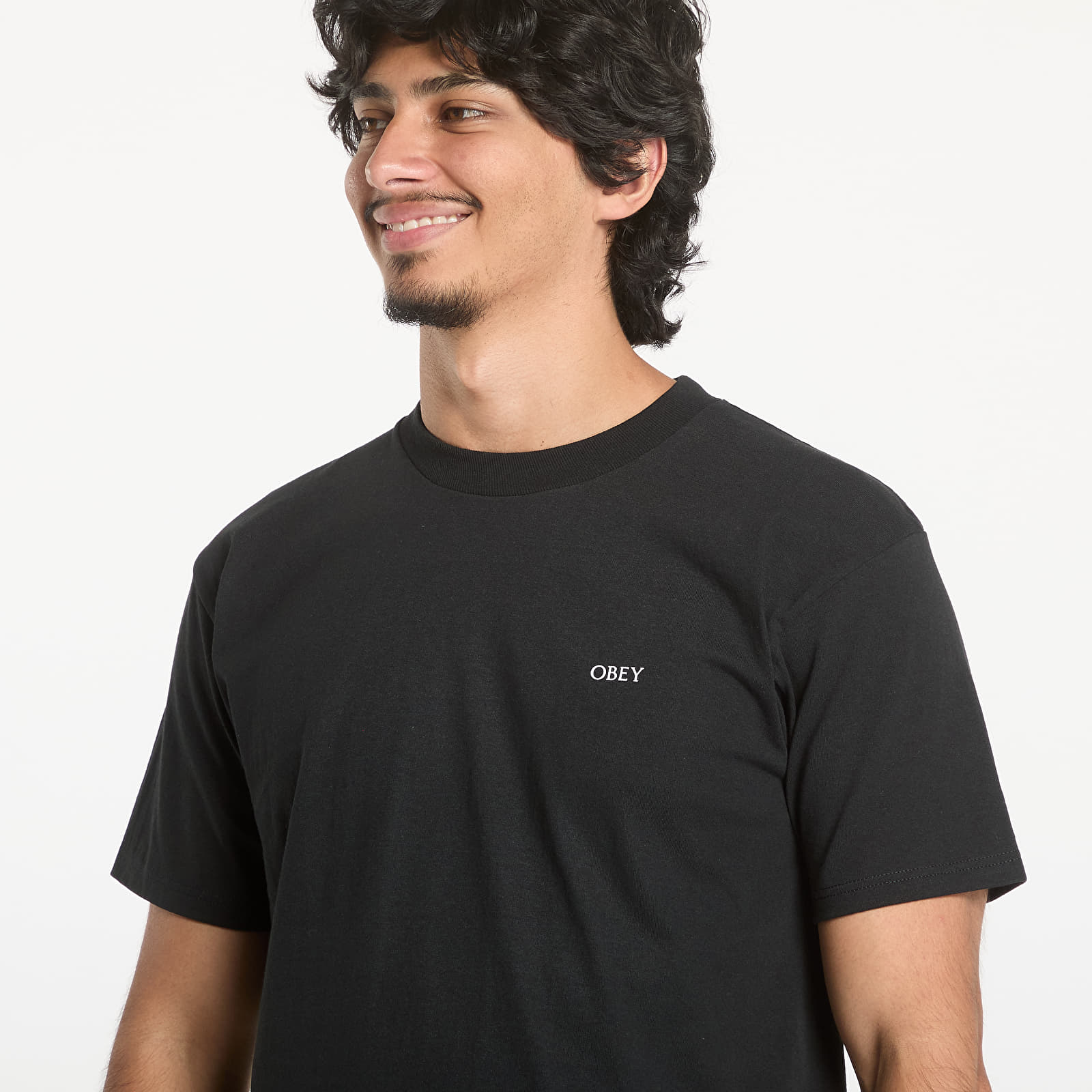 Men's T-shirts OBEY Geometric Power Canvas Black