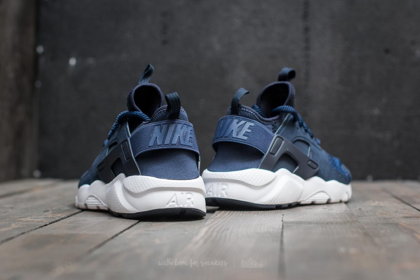 Buty damskie Nike Huarache Run Ultra SE (GS) Obsidian/ Obsidian-Binary Blue