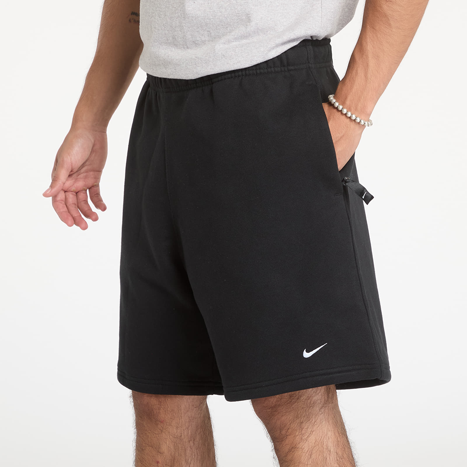 Rövidnadrágok Nike NRG Solo Swoosh Fleece Shorts UNISEX Black/ White