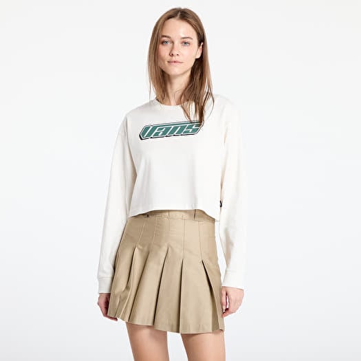 Vans Retro V Long Sleeve Relax Crop Marshmallow