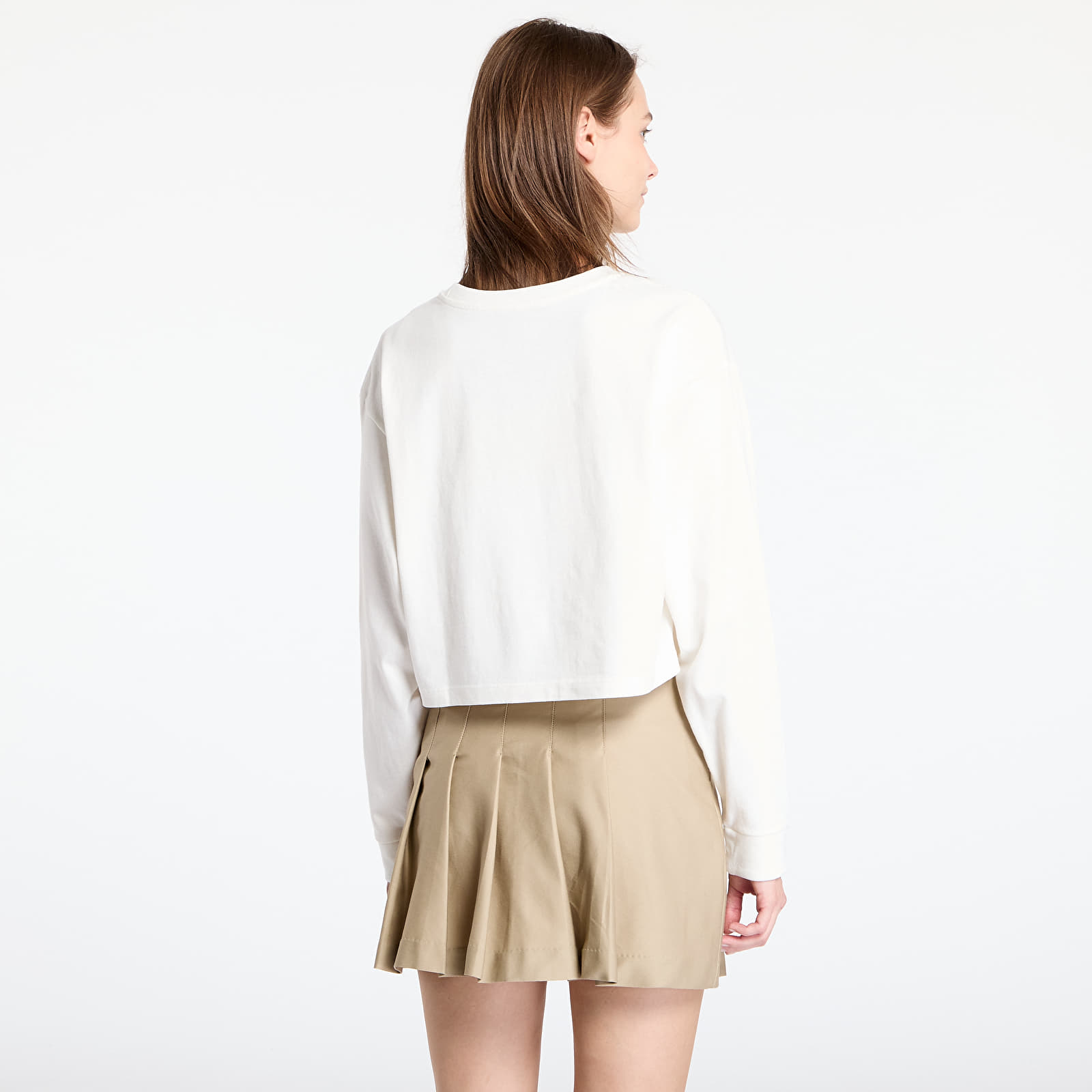 Damen T-Shirts  Vans Retro V Long Sleeve Relax Crop Marshmallow
