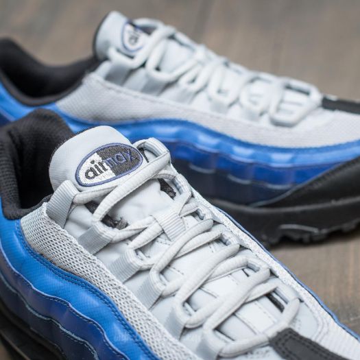 Women s shoes Nike Air Max 95 GS Black White Wolf Grey Footshop