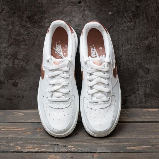 Air force 1 (gs) summit white/ metallic red bronze shop