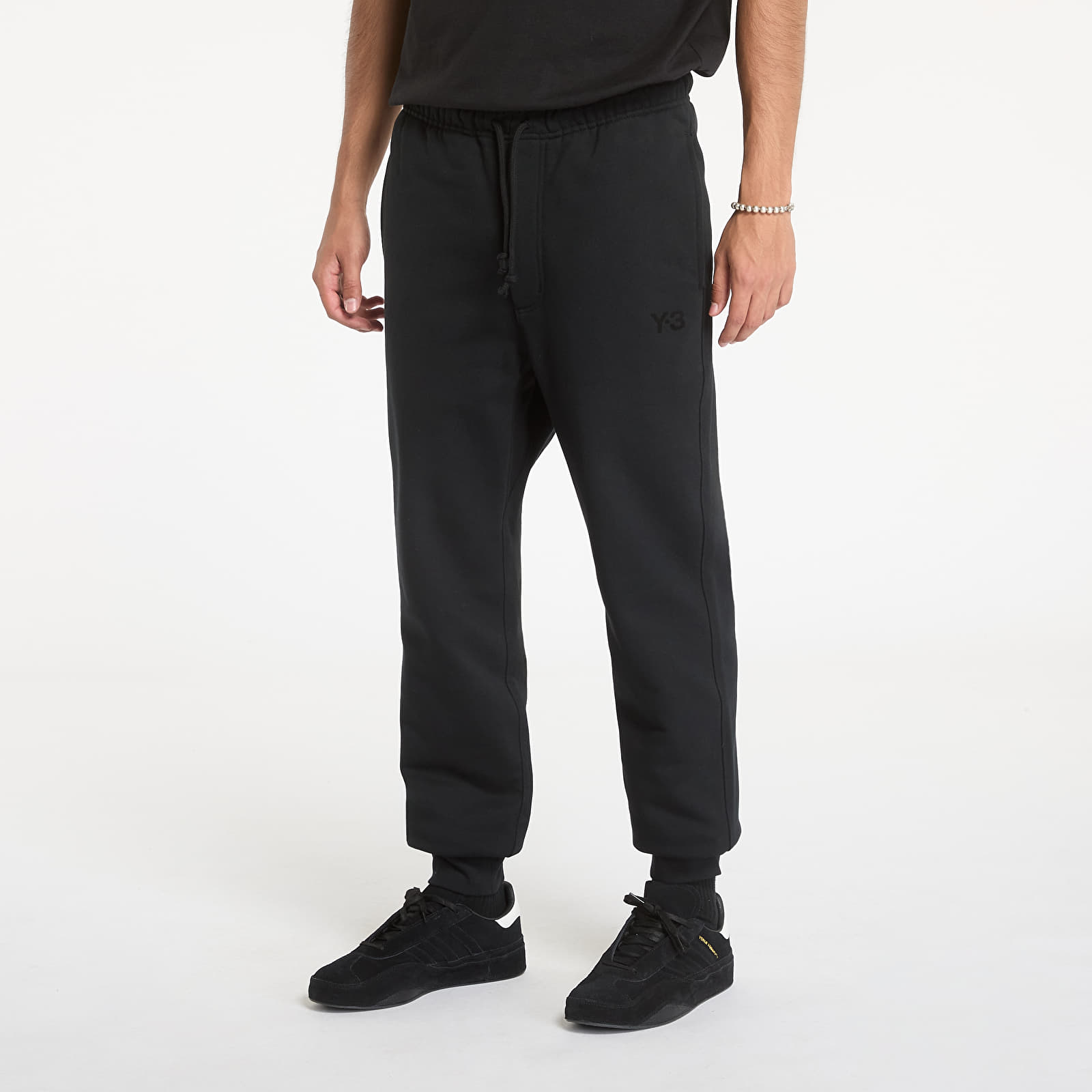 Spodnie dresowe Y-3 Brushed Terry Cuffed Pant Black