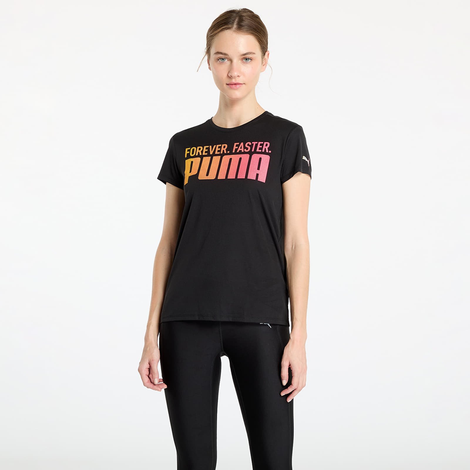 Pólók PUMA Run Favroites Forever Faster Graphic Tee Black