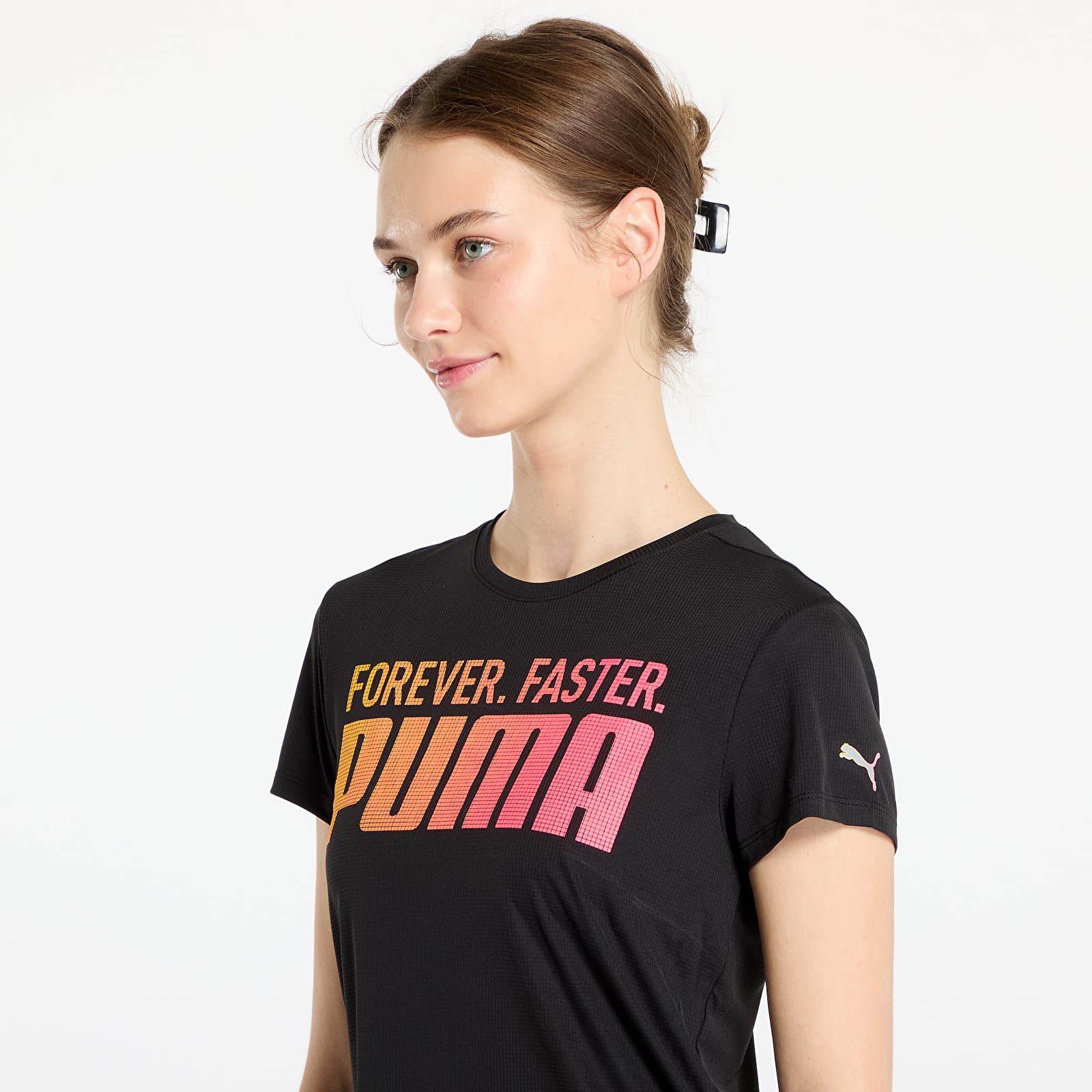 Pólók PUMA Run Favroites Forever Faster Graphic Tee Black