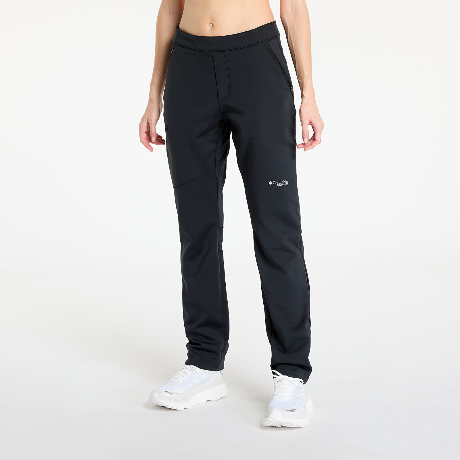 Women s trousers Columbia Vast Canyon High Rise Softshell Pants So Black Footshop