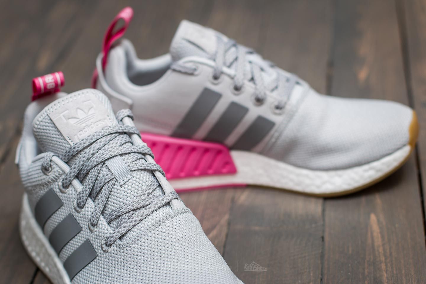 Adidas nmd gray and pink store
