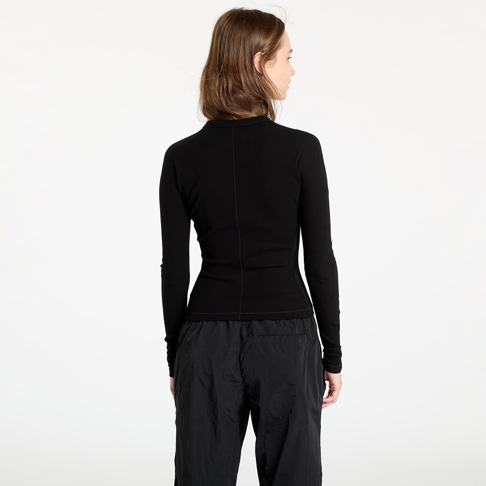 Koszulki Y-3 Fitted Long Sleeve Tee Black