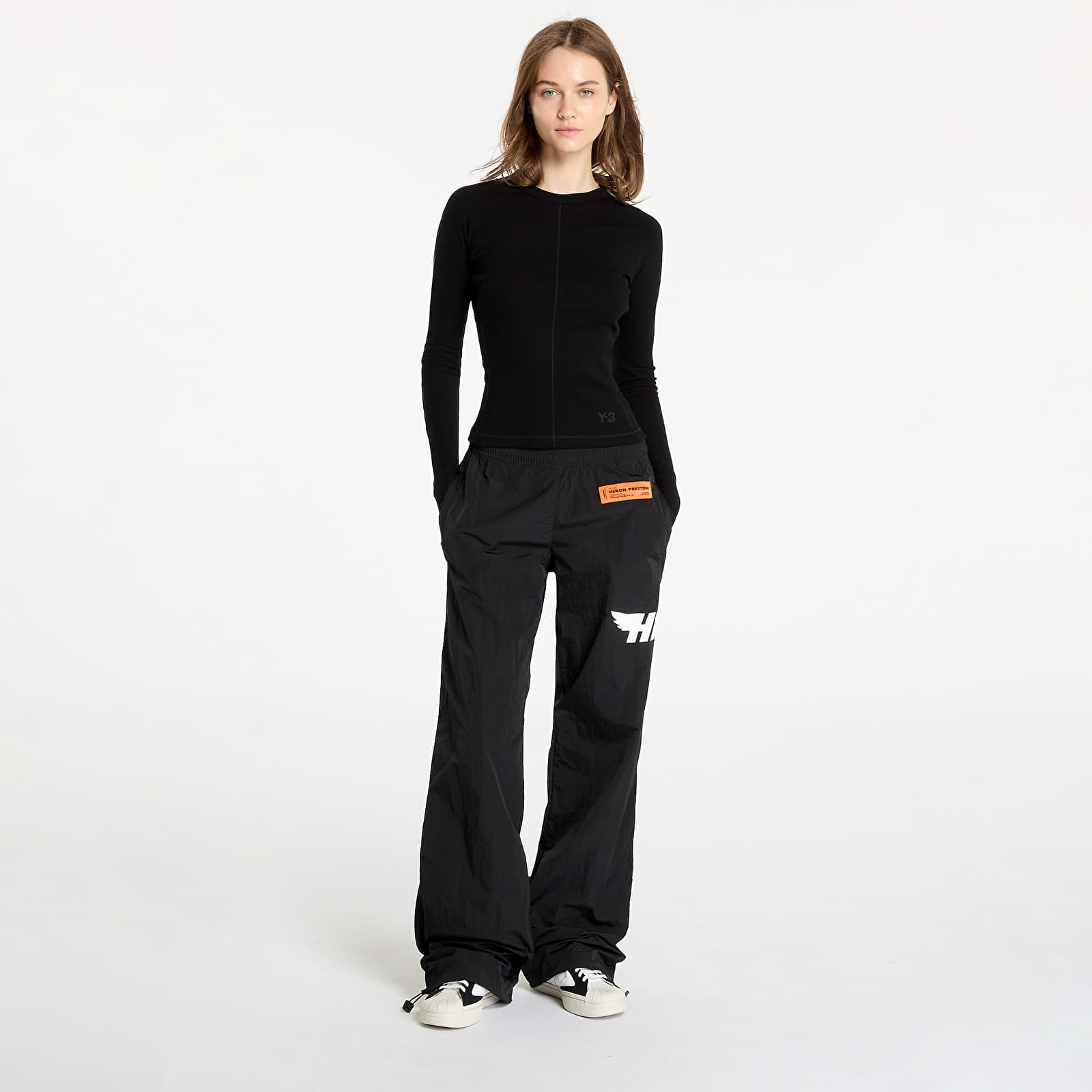 Koszulki Y-3 Fitted Long Sleeve Tee Black