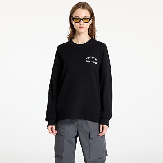 Tričko Carhartt WIP Basics Script Long Sleeve Tee UNISEX Black/ White