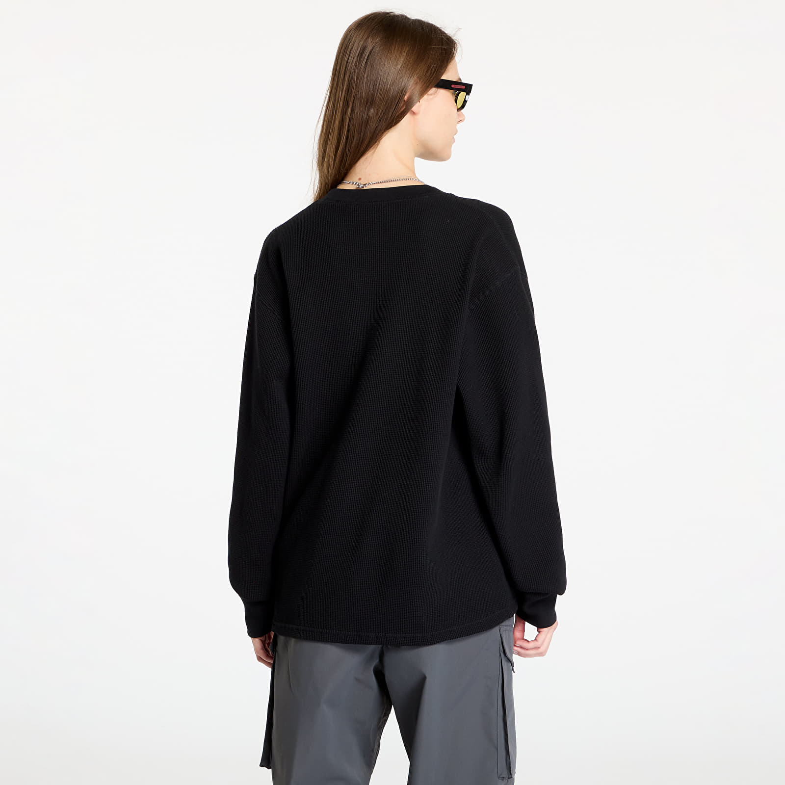 T-Shirts Carhartt WIP Basics Script Long Sleeve Tee UNISEX Black/ White