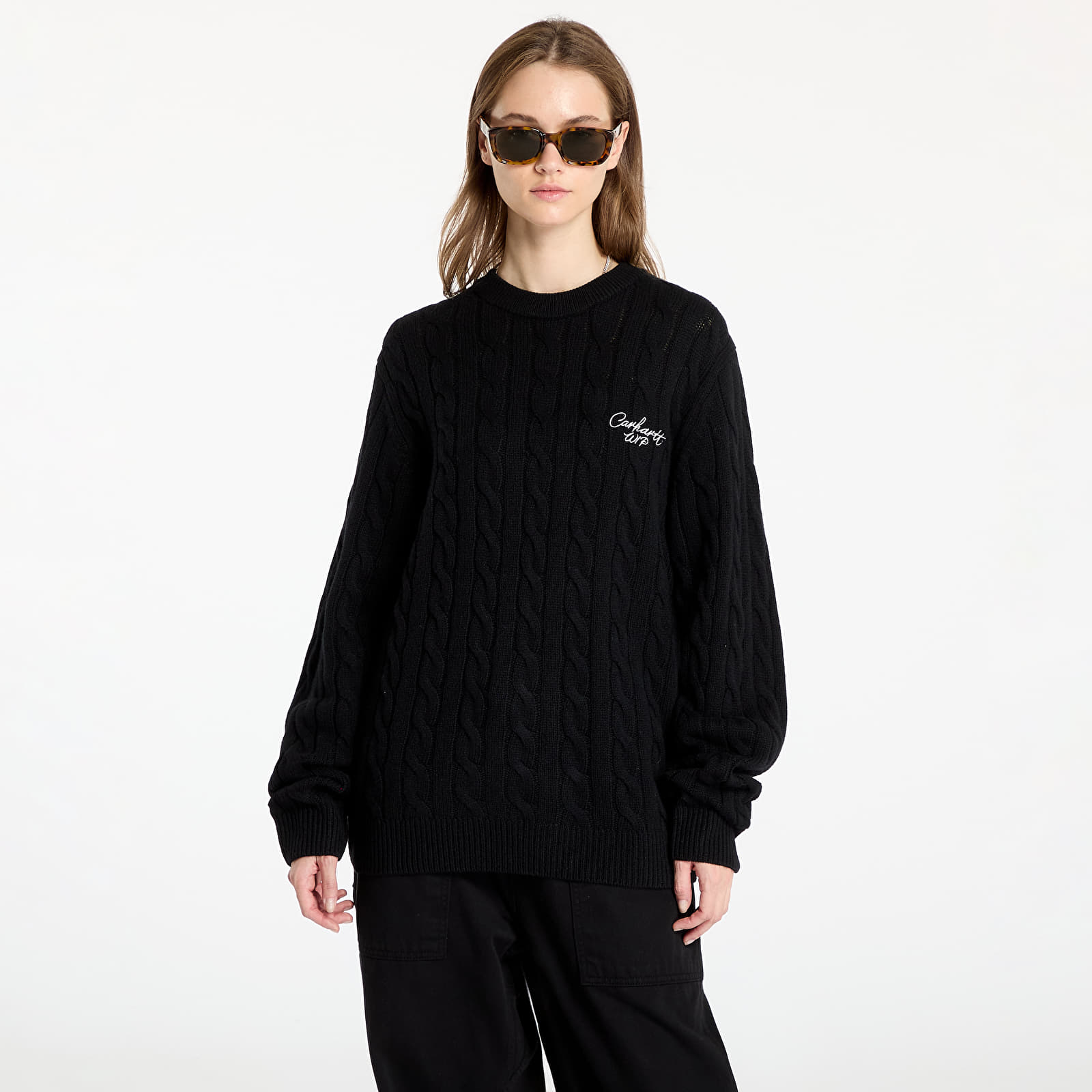 Gensere Carhartt WIP Signature Sweater UNISEX Black/ Wax
