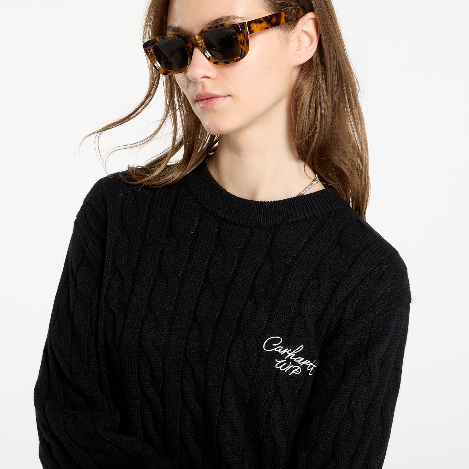 Gensere Carhartt WIP Signature Sweater UNISEX Black/ Wax