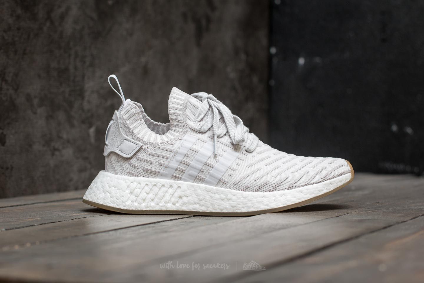 Women s shoes adidas NMD R2 Primeknit W Footwear White Footwear White Shock Pink Footshop