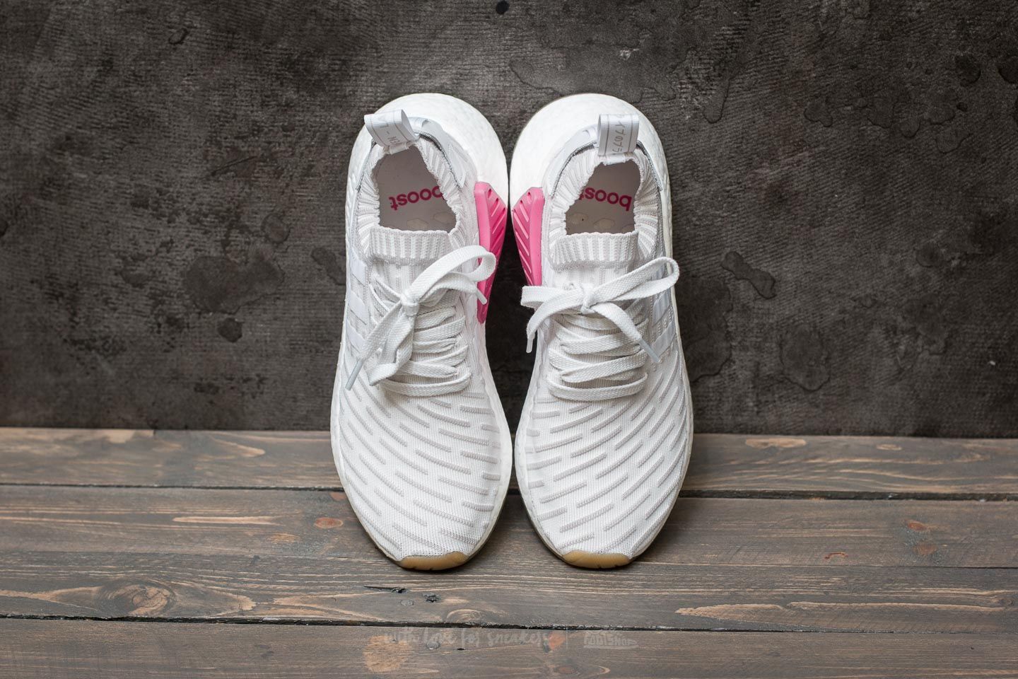 Women s shoes adidas NMD R2 Primeknit W Footwear White Footwear White Shock Pink Footshop