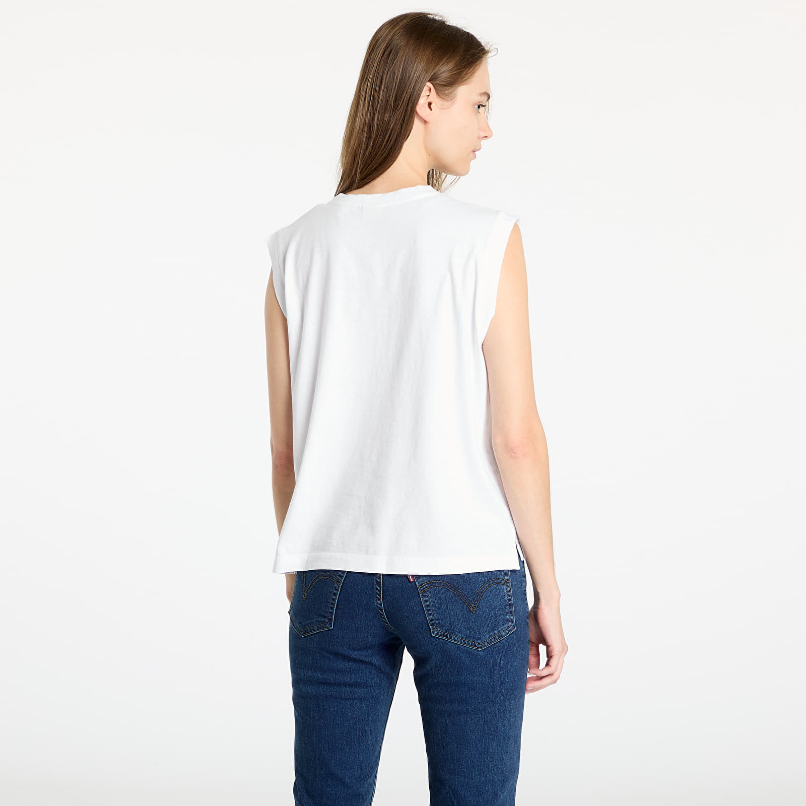 Dámske tričká Levi's® Boxy Tank Top White