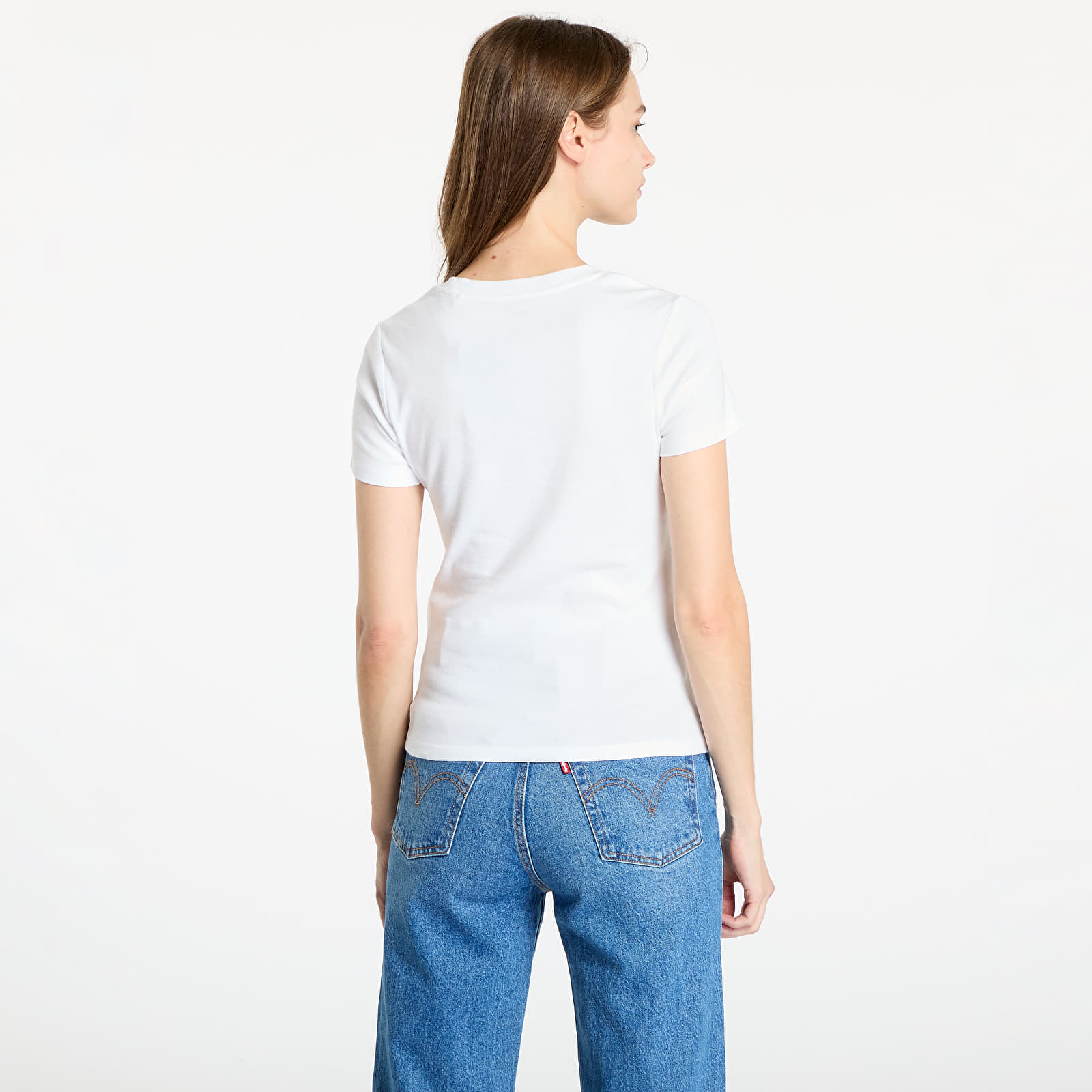 T-shirty damskie Levi's® Essential Housemark Tee White