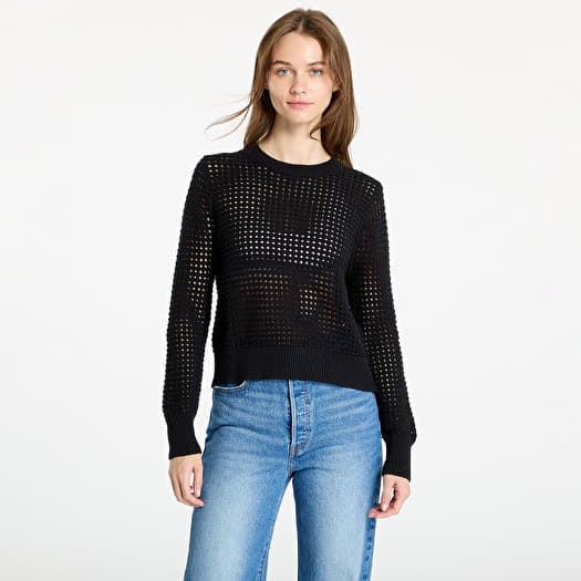 Top Levi's® Superbloom Crochet Long Sleeve Top Black