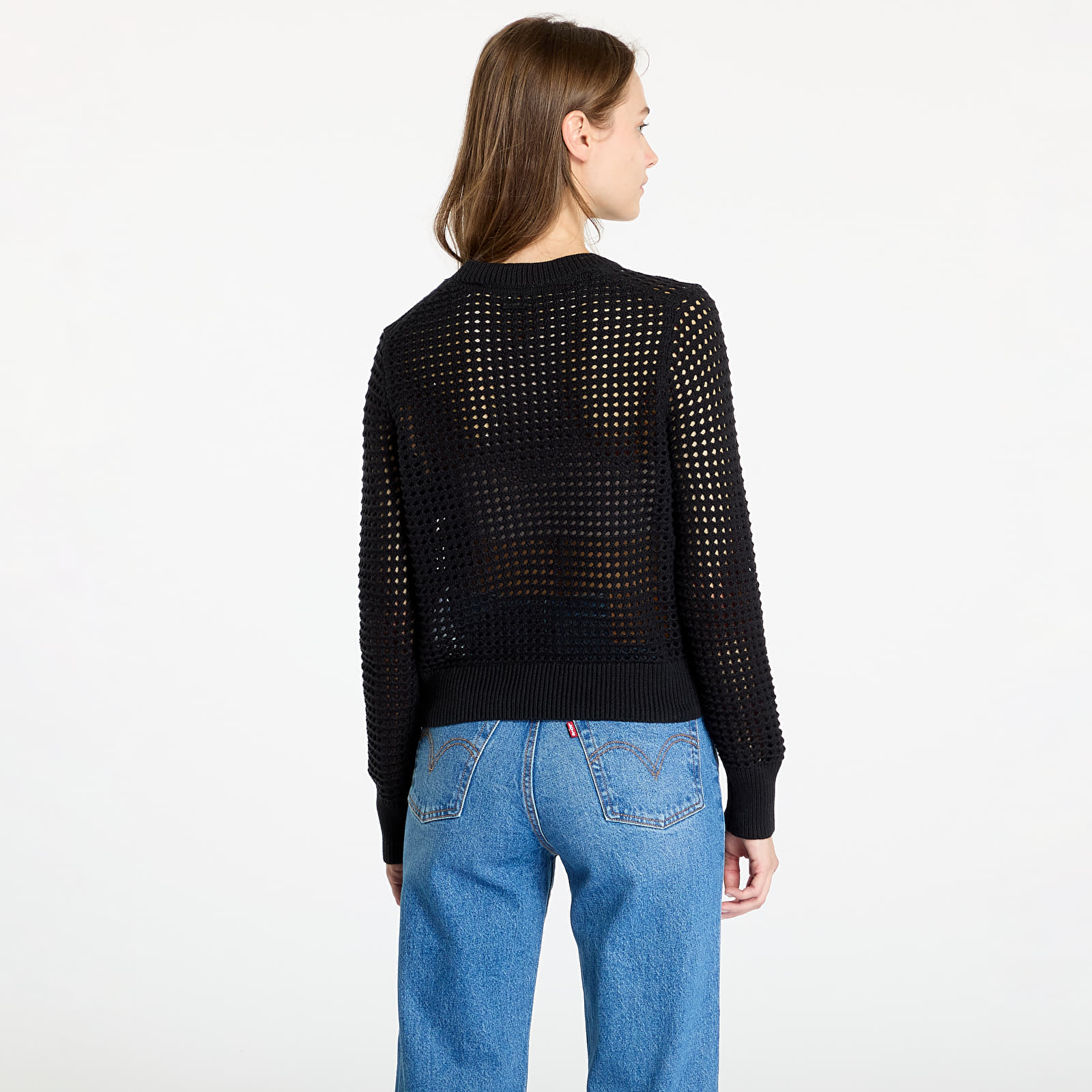 Topjes voor dames Levi's® Superbloom Crochet Long Sleeve Top Black