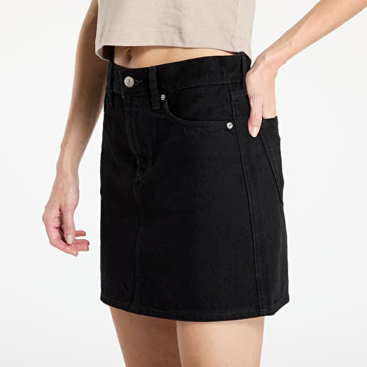 Skirts Calvin Klein Jeans Hero High Rise Mini Skirt Denim Classic Black Footshop